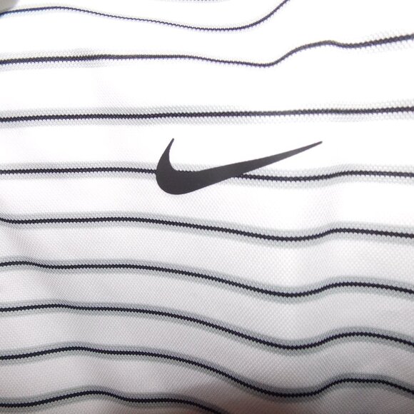 Nike Golf - Victory Striped Dri-FIT Golf Polo Shirt - White Size XXL - Picture 2 of 6